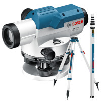 Оптический нивелир Bosch GOL 20 D + Штатив BT 160 + Рейка GR 500 (0.601.068.402)