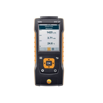 Testo 440 dP – Прибор для измерения скорости и оценки качества воздуха в помещении со встроенным сенсором дифференциального давления (0560 4402)